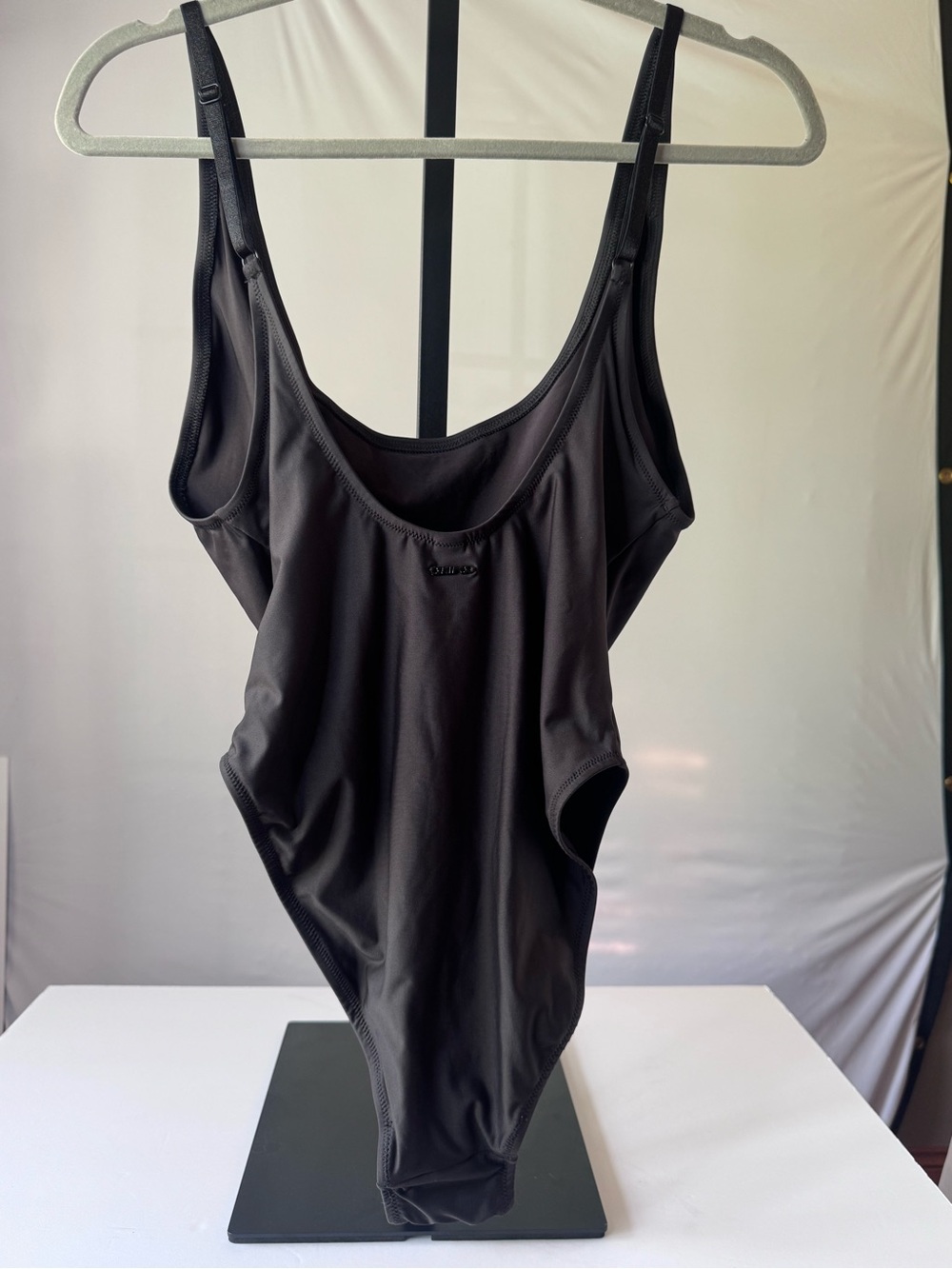 Skims XL Classic Black Scoop-Back One-Piece Swimsuit